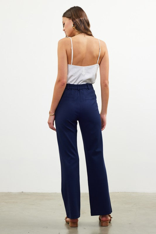 Kathy Knit Wide Leg Pant