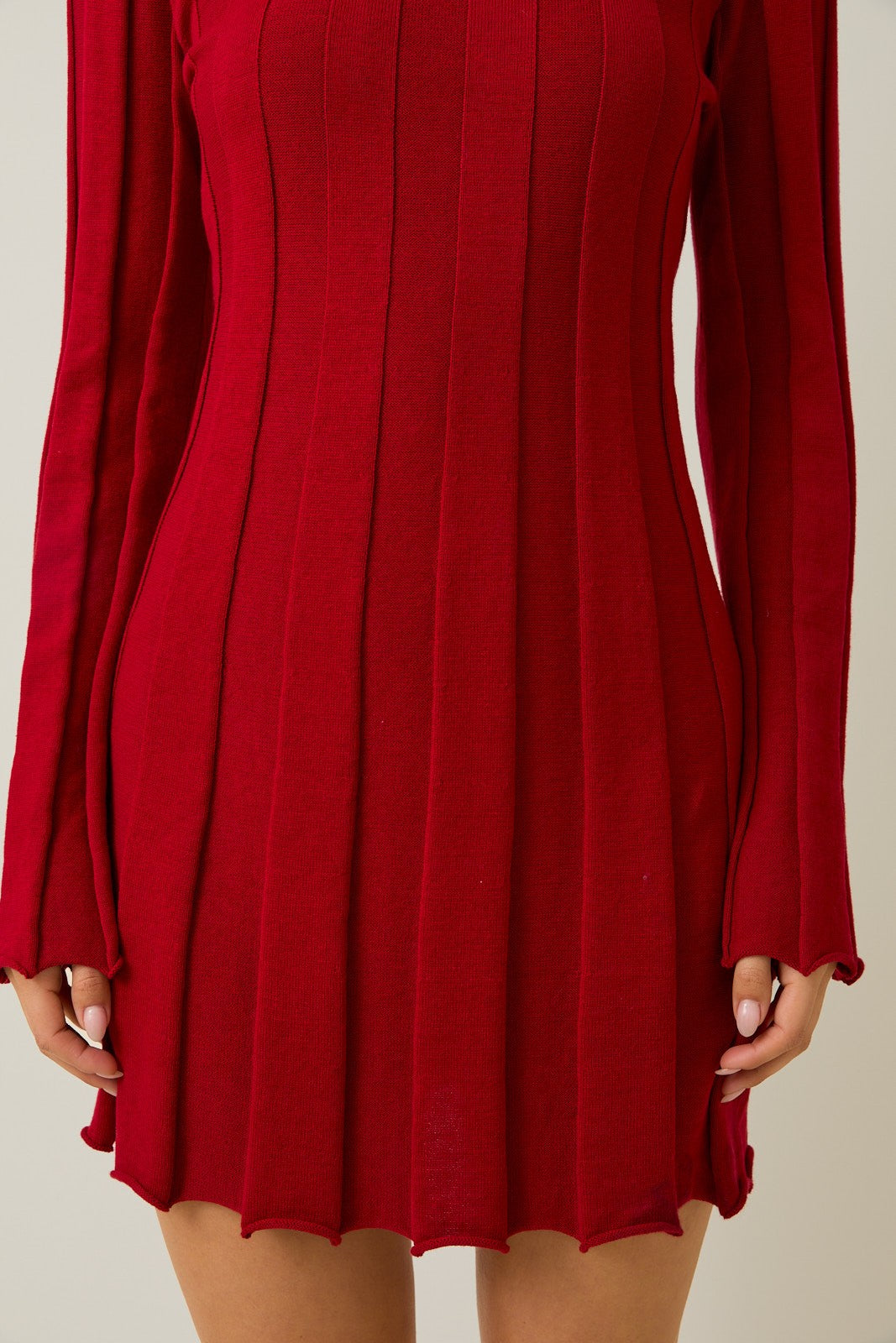Lidi Ribbed Sweater Mini Dress