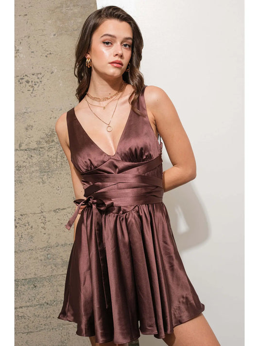 Take A Plunge Mini Dress