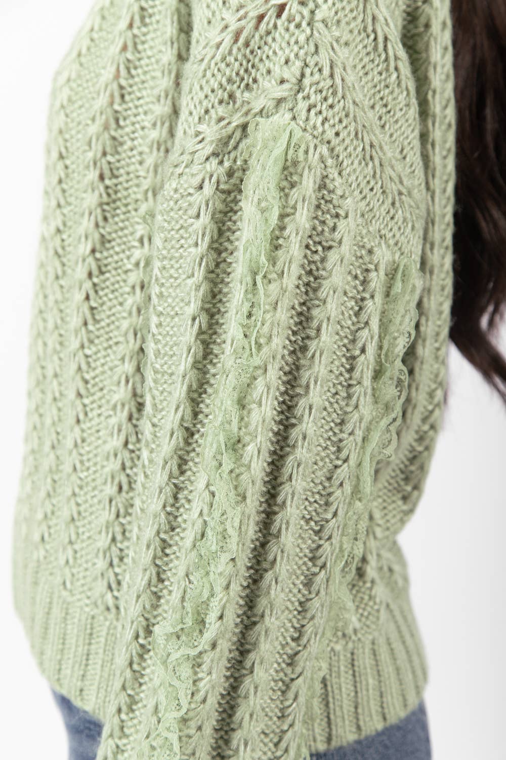 Lena Lace Trim Top
