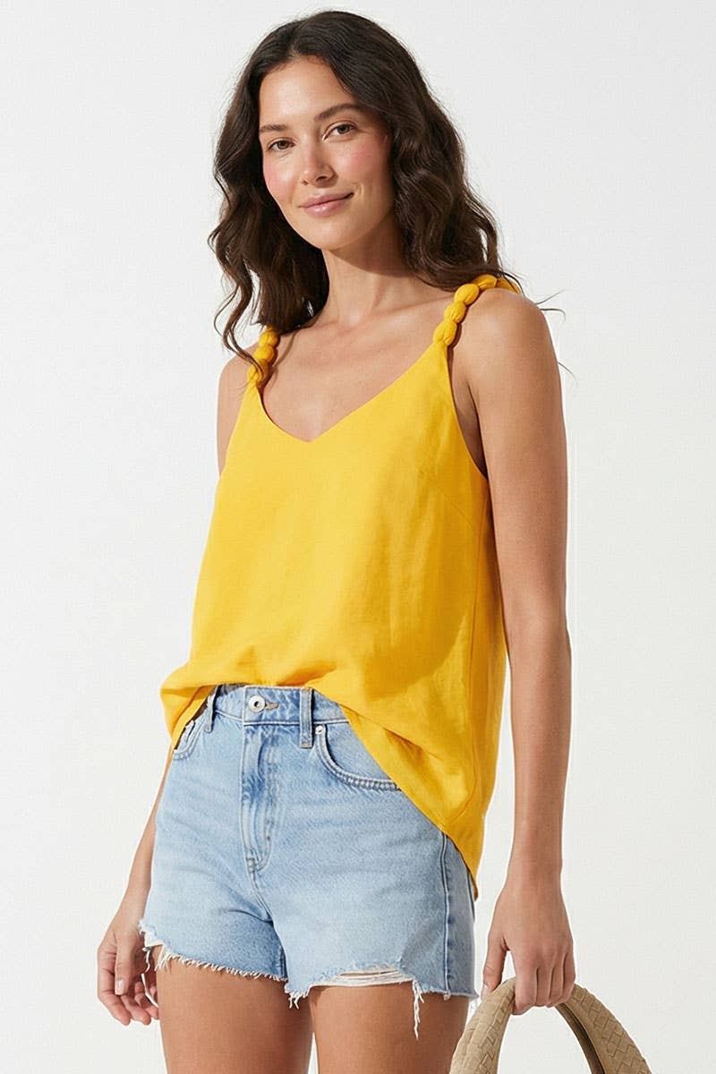 Talia Tank With Strap Accent