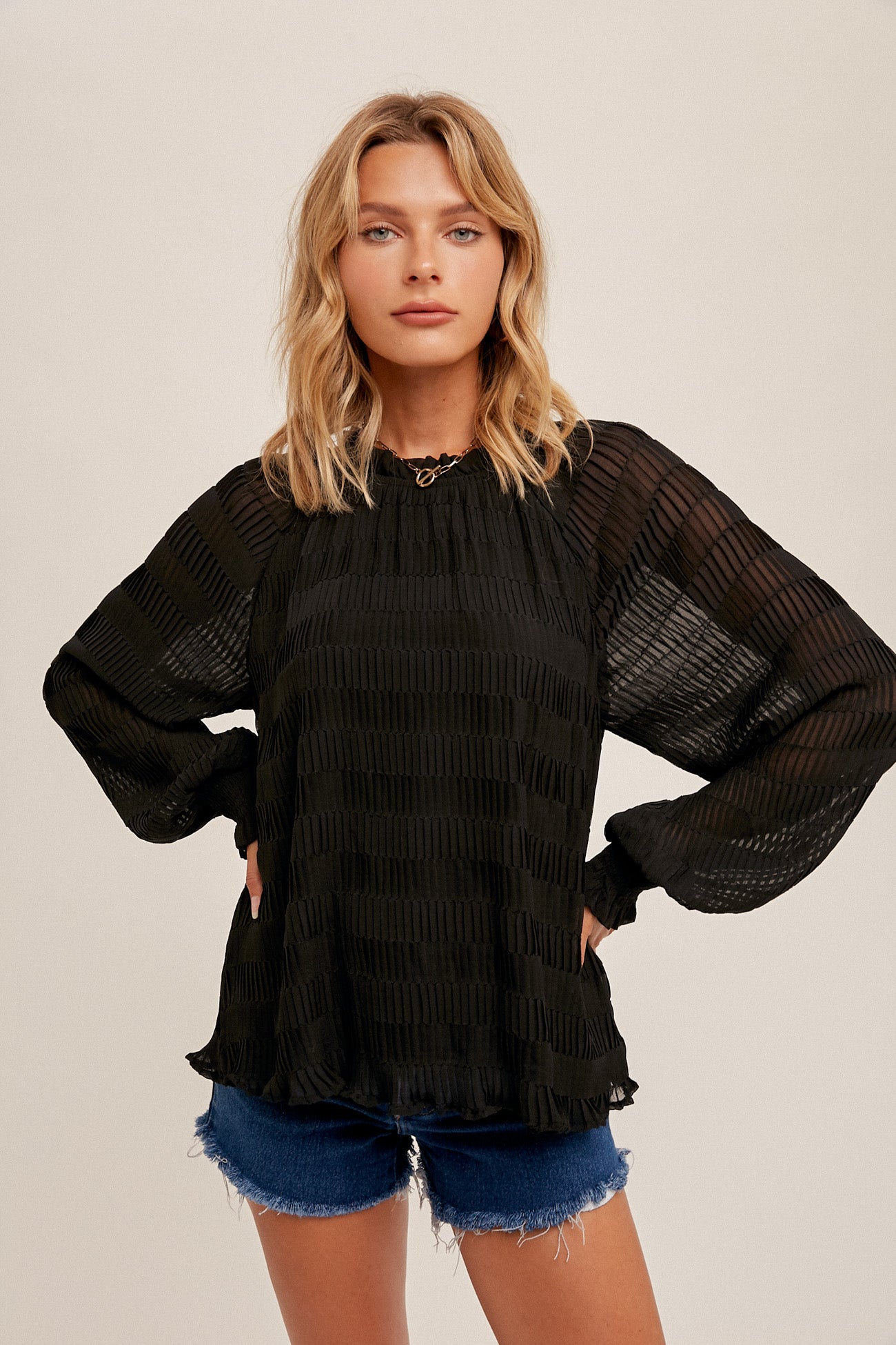 Piper Plisse Blouse