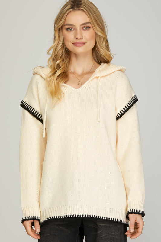 Just The Right Edge Hoodie Sweater