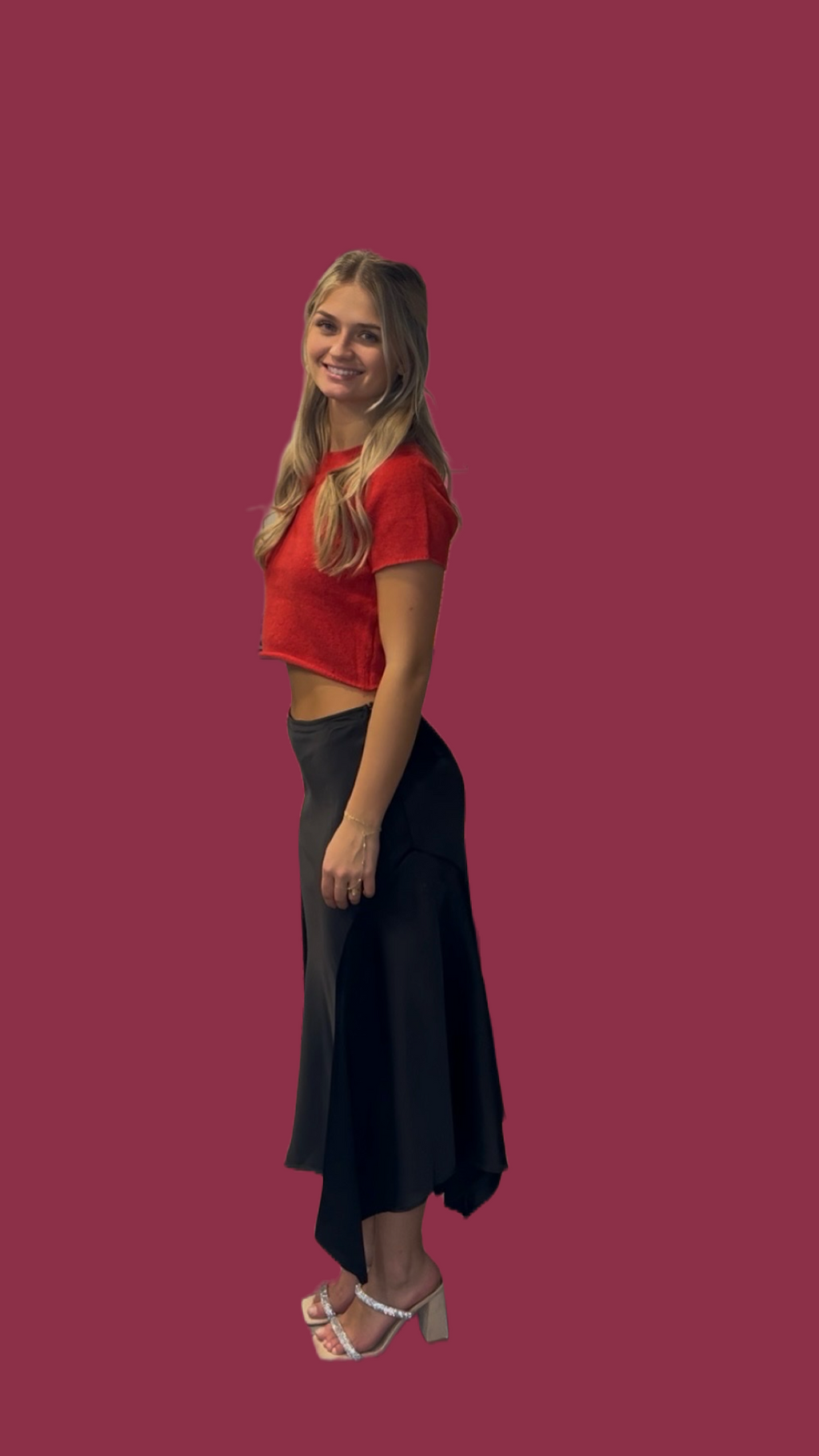 Turning Heads Satin Skirt