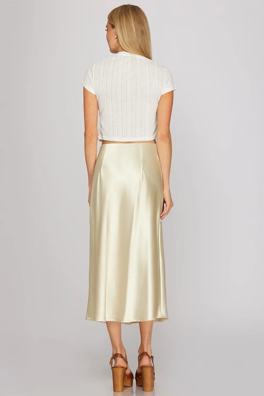Sadie Satin Skirt