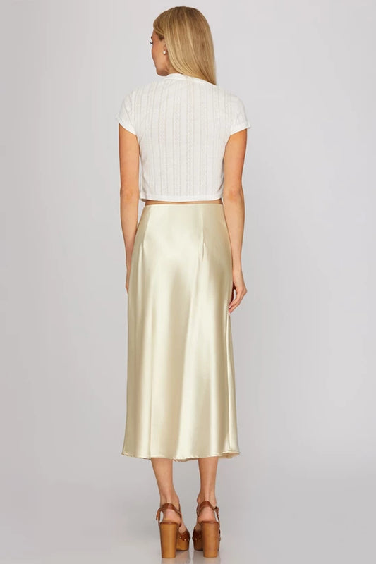 Sadie Satin Skirt