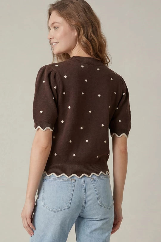 Playful Polka Dot Sweater