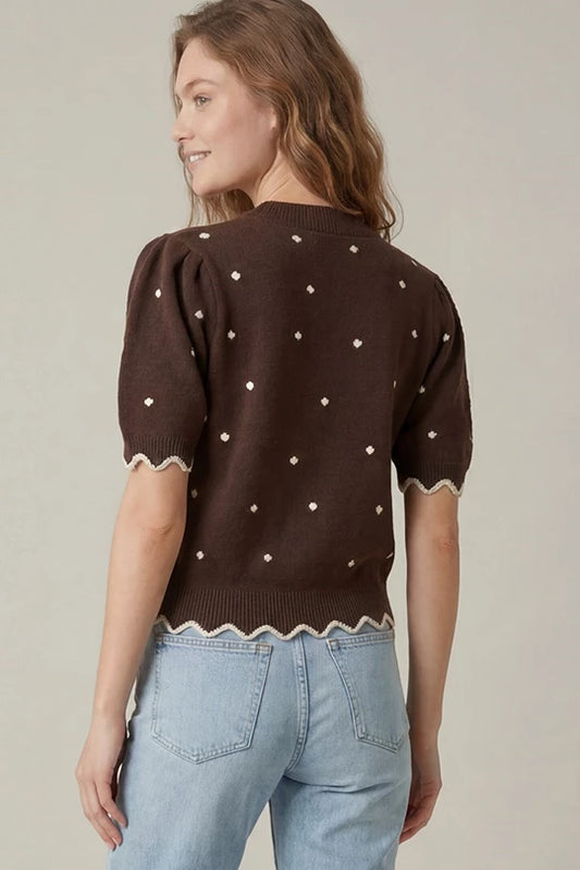 Playful Polka Dot Sweater