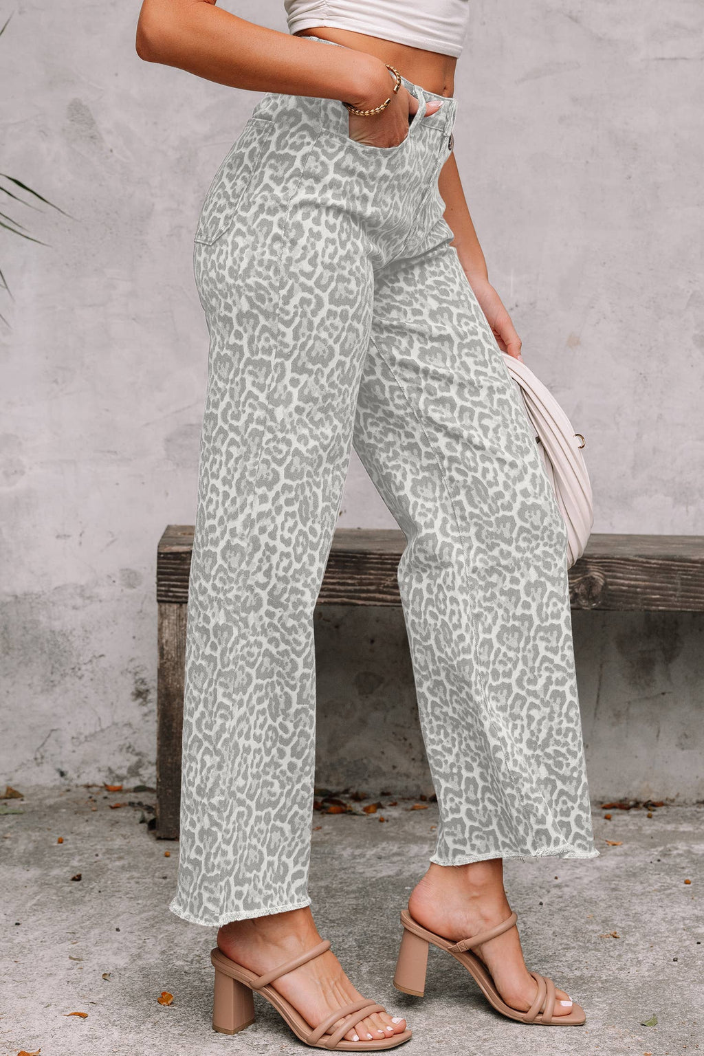 Mika Leopard High Waist Jeans