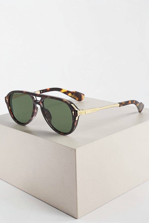 Oliver Tortoiseshell Aviator Sunglasses