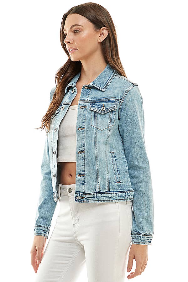 Sadie Stretched Denim Jacket
