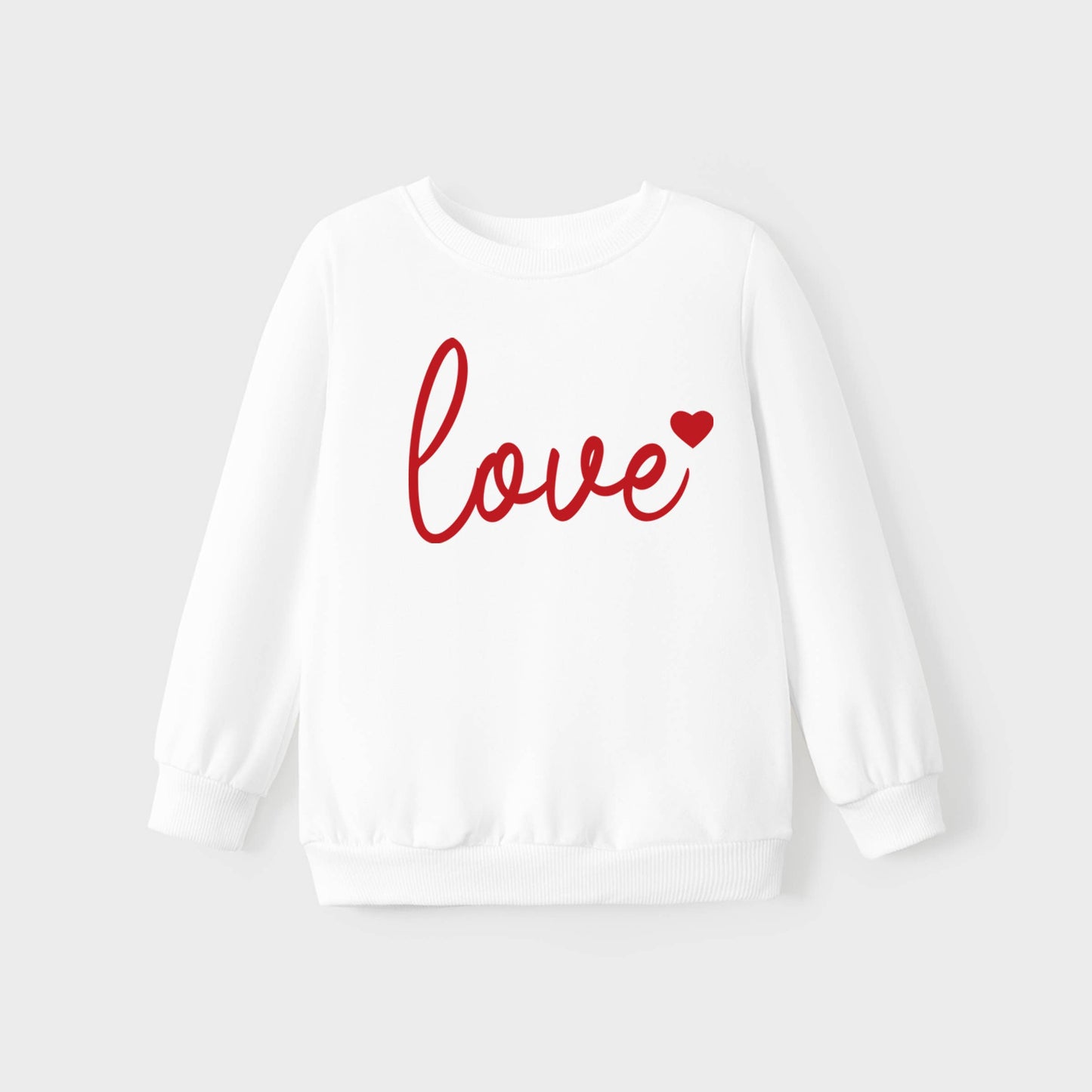 Valentine's Day Letter Long-sleeve Tops for Mommy and Me