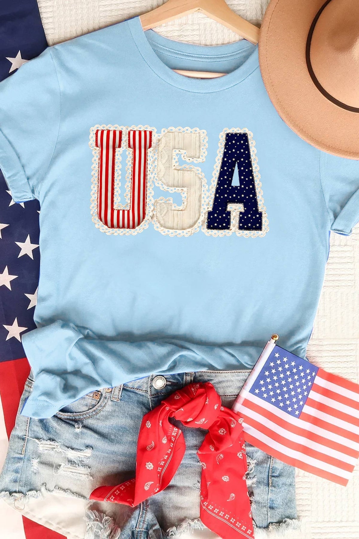 4th July USA Patriotic T Shirt