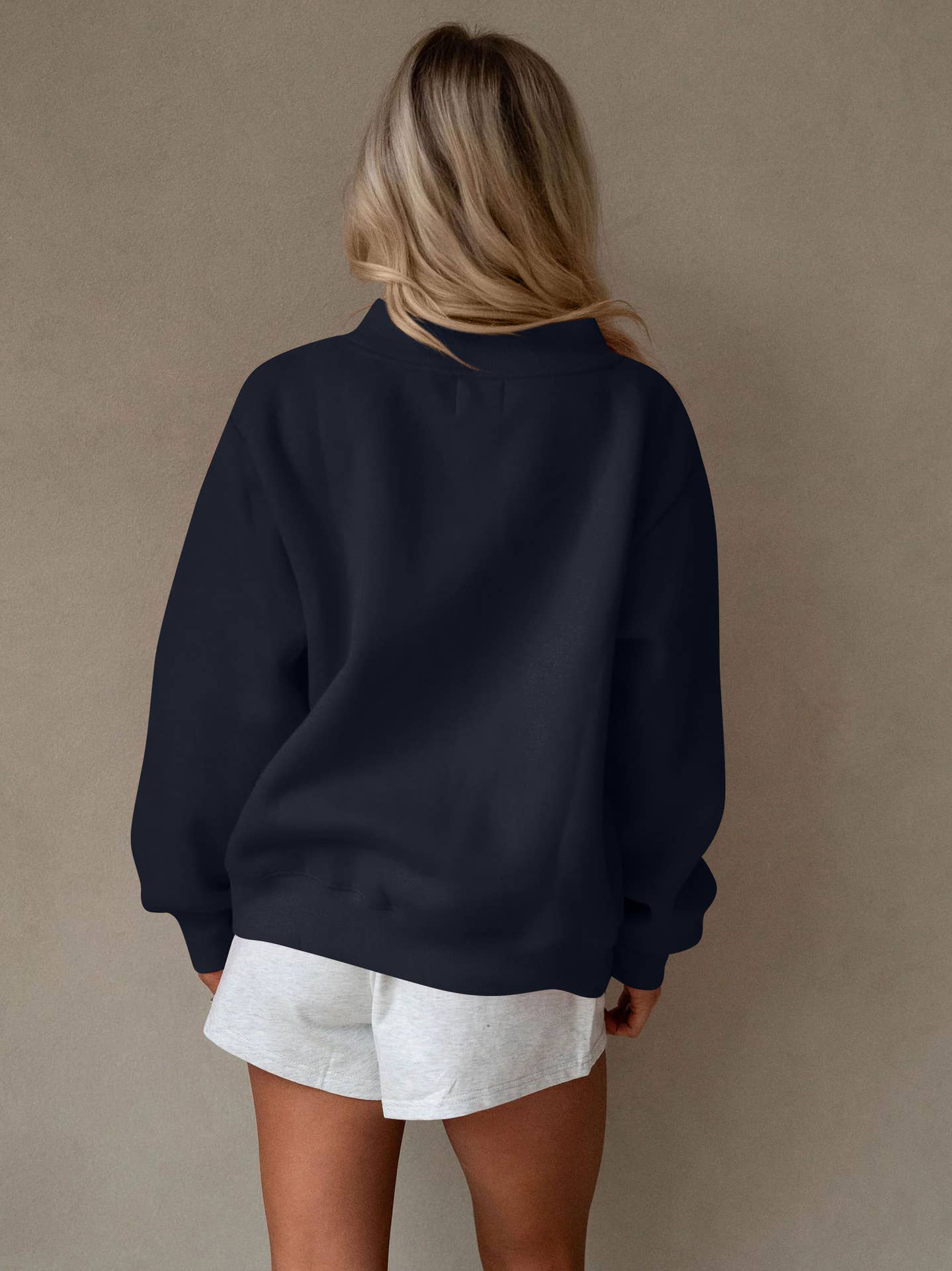 Ready in Red Fleece Mock Neck