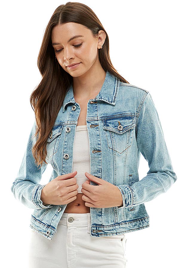Sadie Stretched Denim Jacket