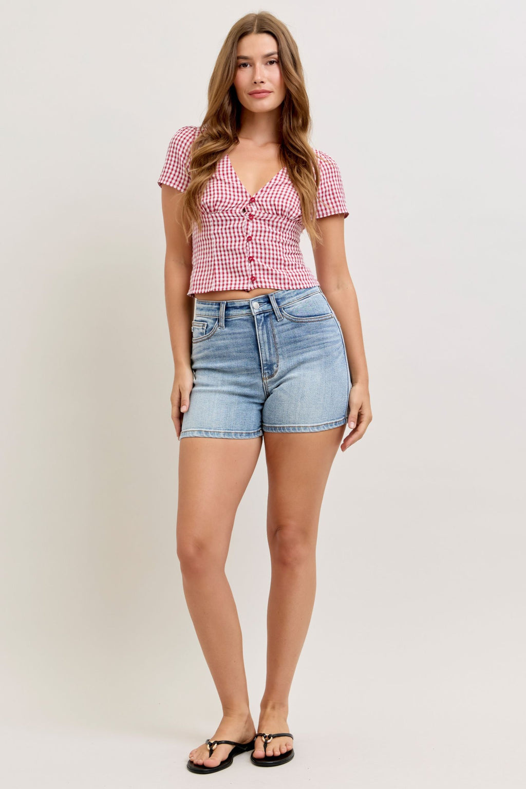 JB High Waist Slim Short