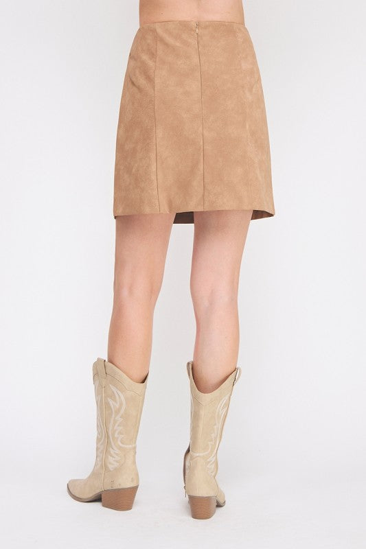 Vera Vegan Leather Skirt