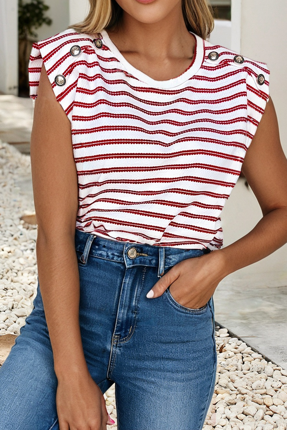 Stripe Short Sleeve Tee