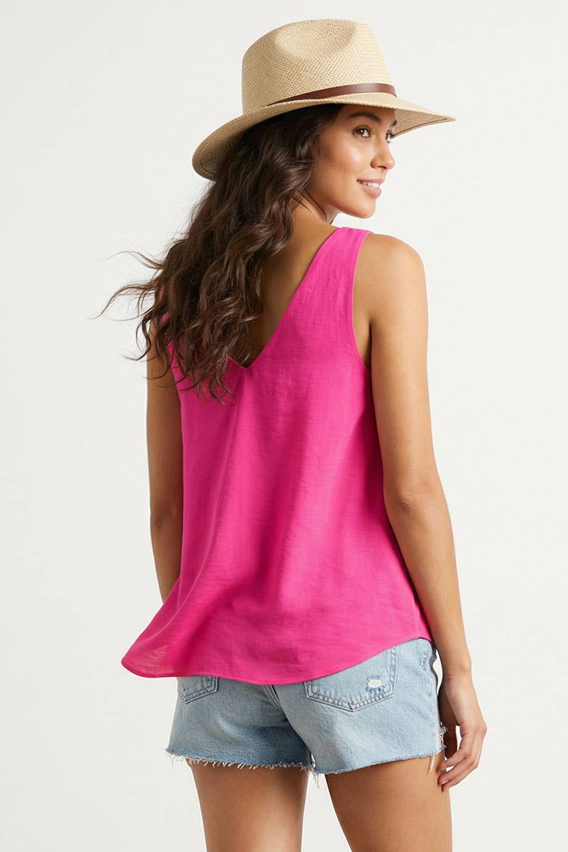 Talia Tank With Strap Accent