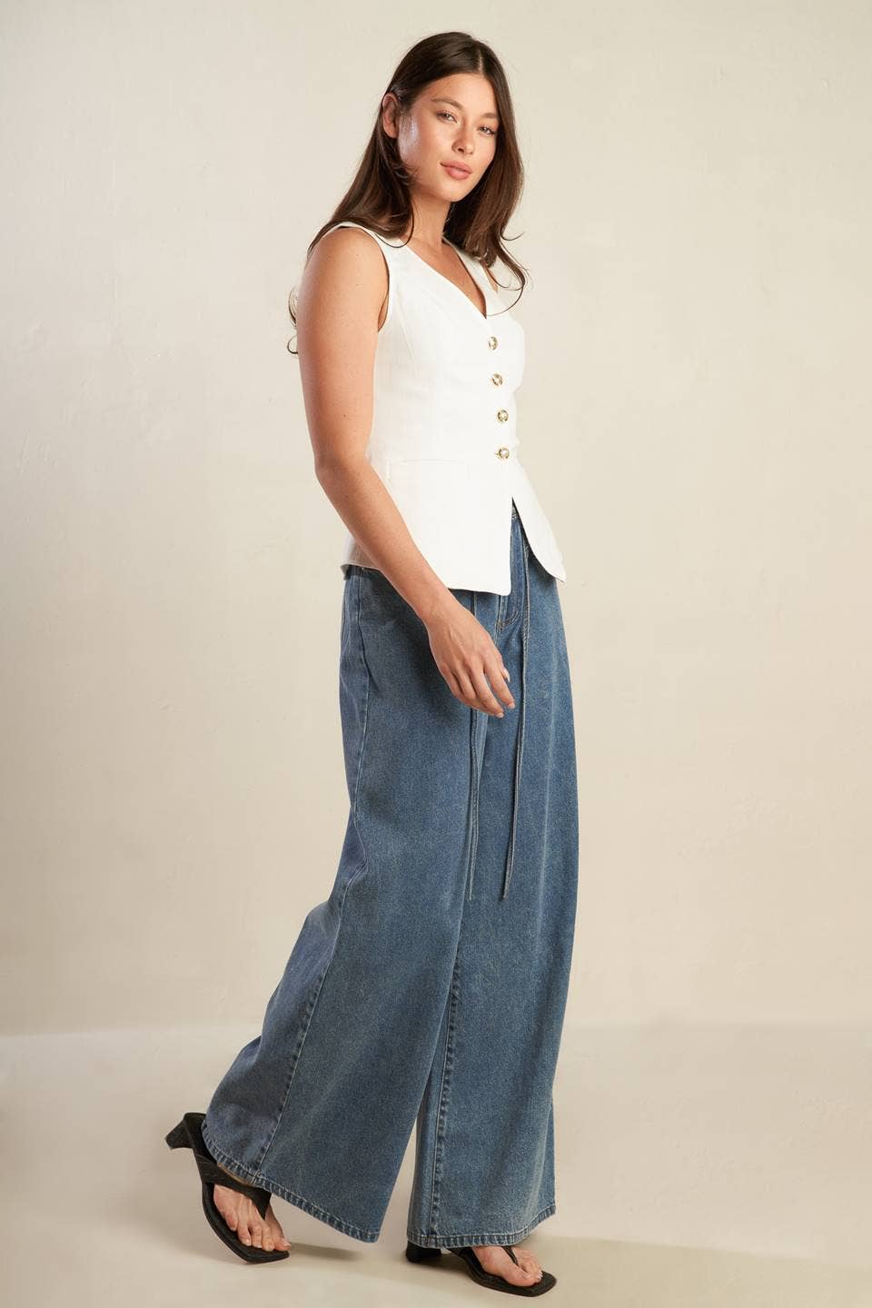 Harlow Woven Vest