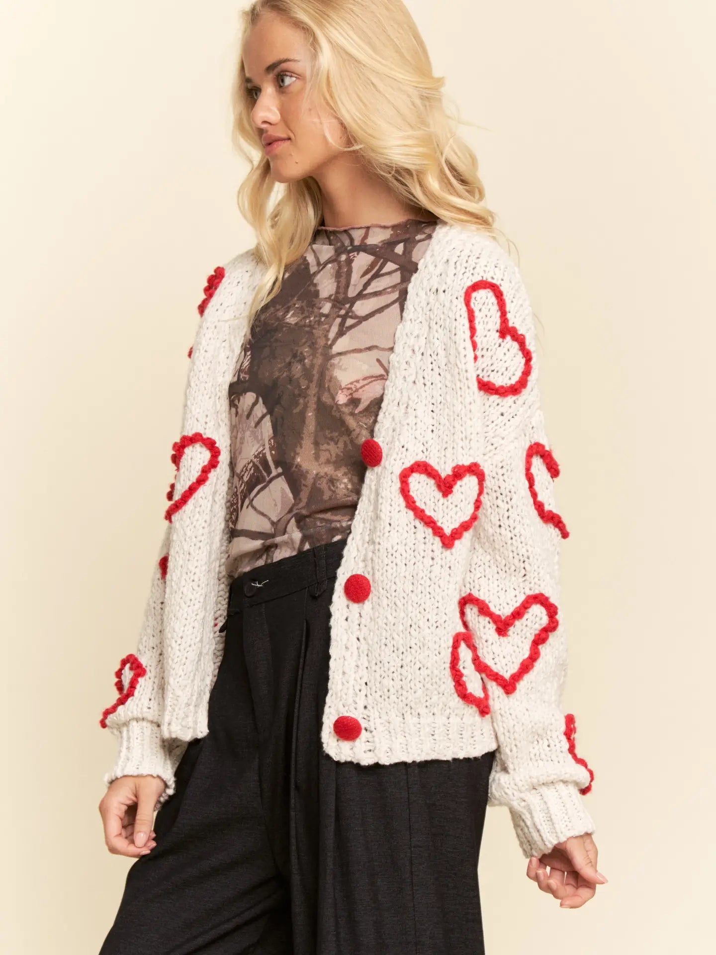 Hearts All Over Sweater