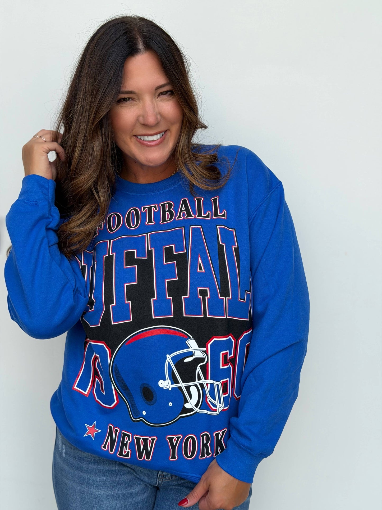 Buffalo Oversized Print Sweatshirt