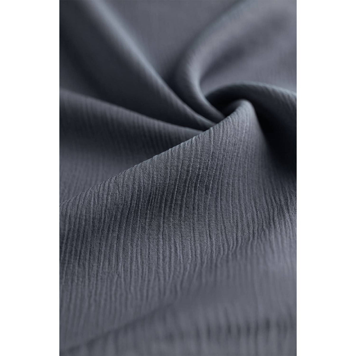 Satin Ruffle Collar Keyhole Top