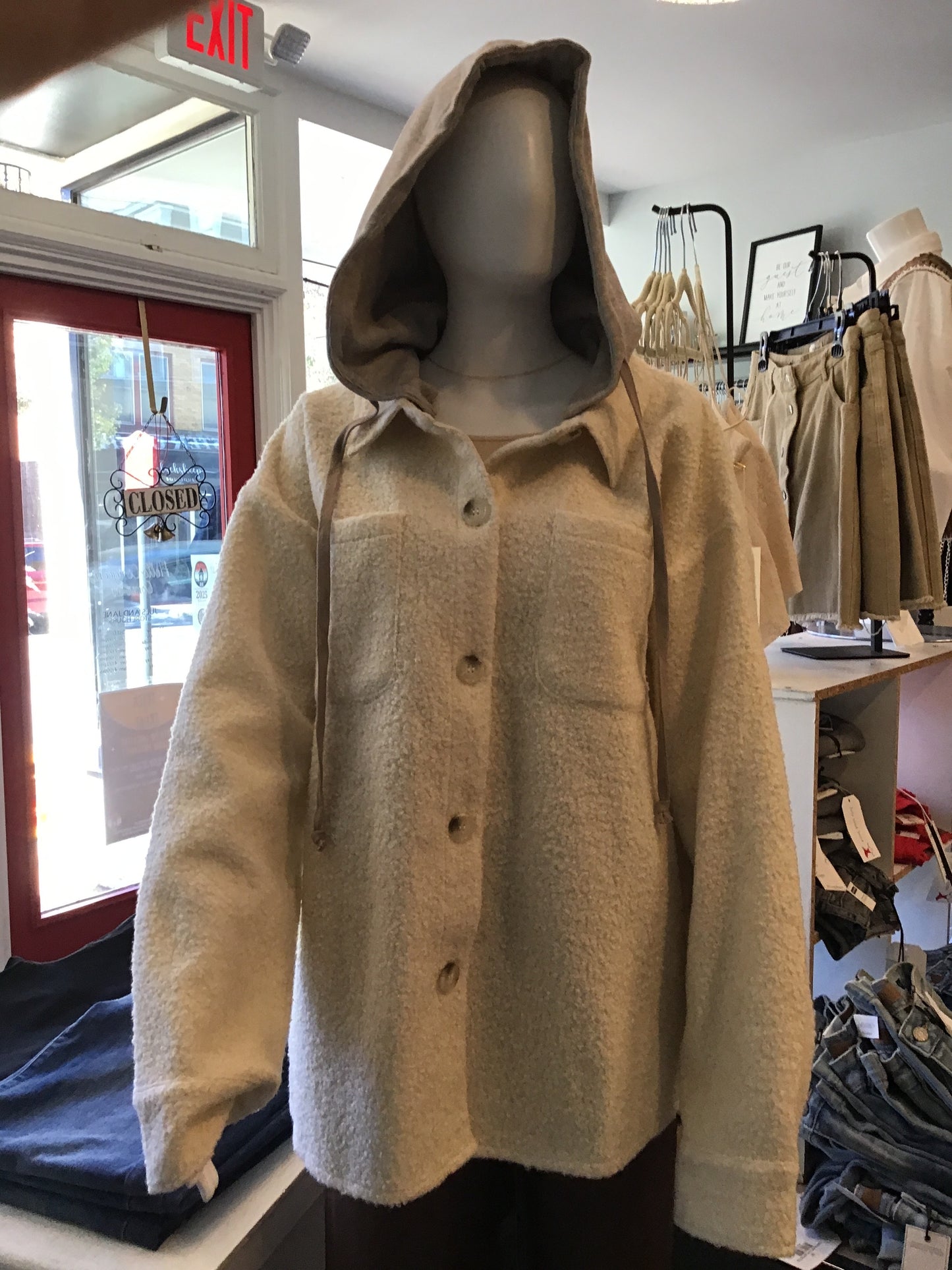 Deb Detachable Hoodie Shacket