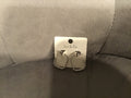 Rectangle Hoop Earring in silver
