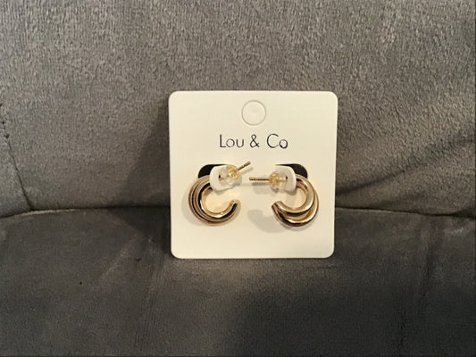 Earrings Double loop