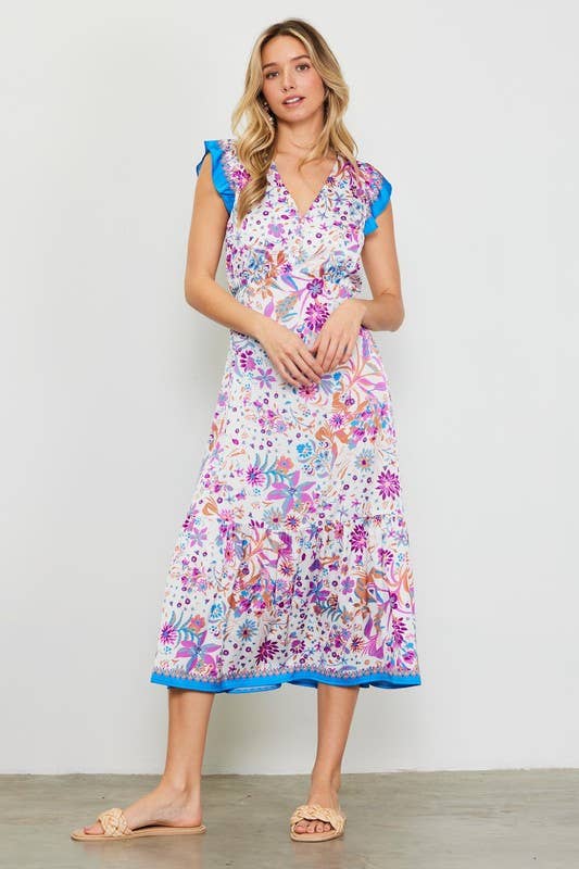 A Touch of Fleur Midi Dress
