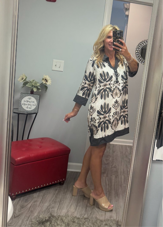 Polly Printed Mini Dress