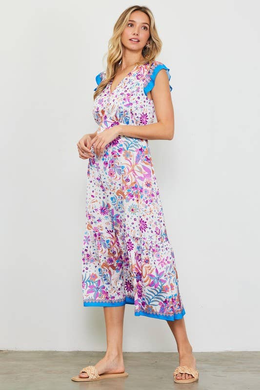 A Touch of Fleur Midi Dress