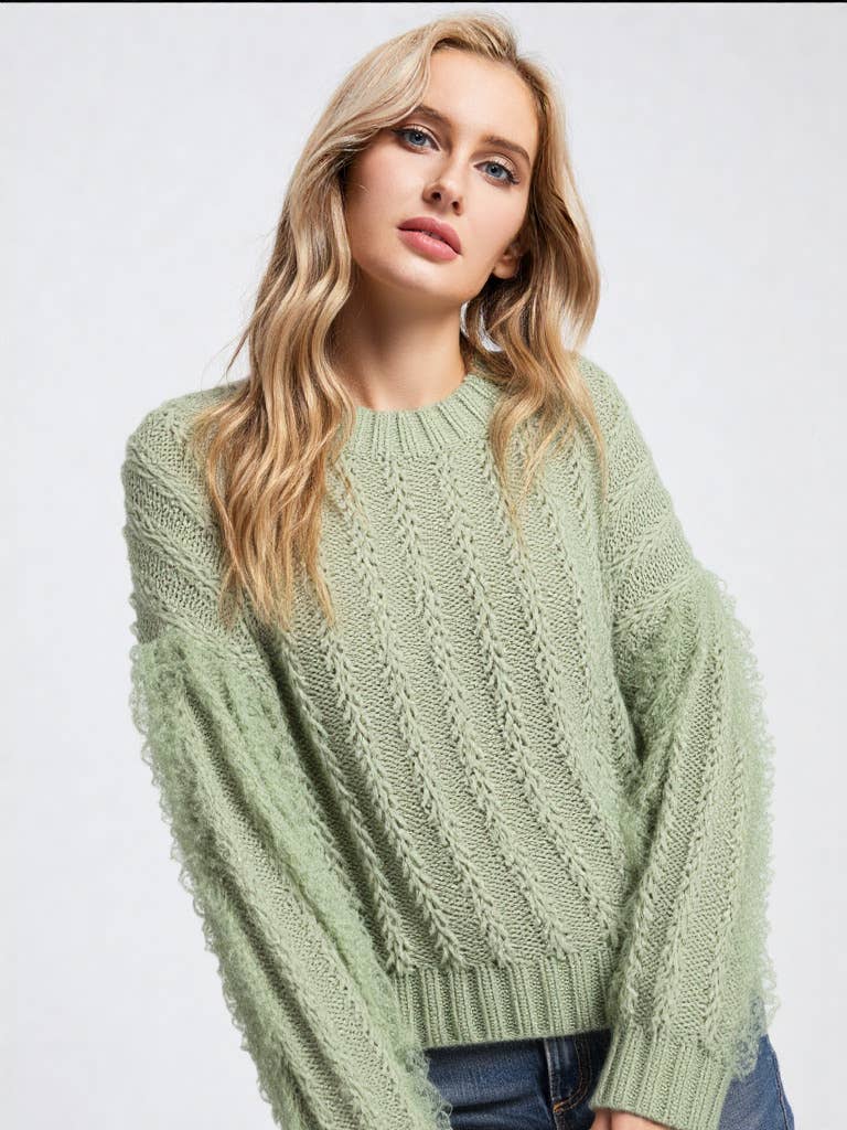 Lena Lace Trim Top