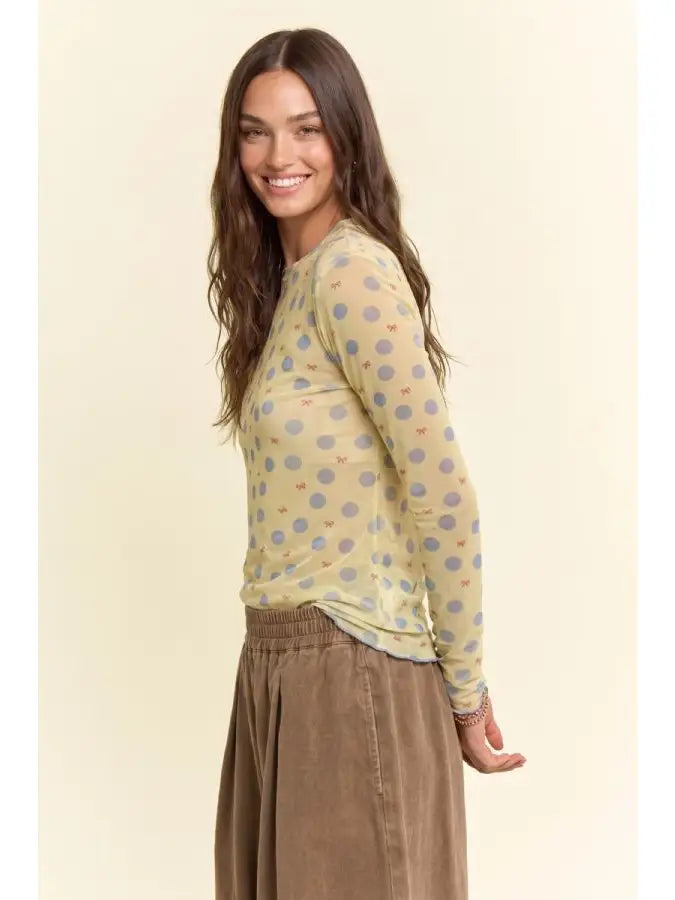 Bow and Polka Top