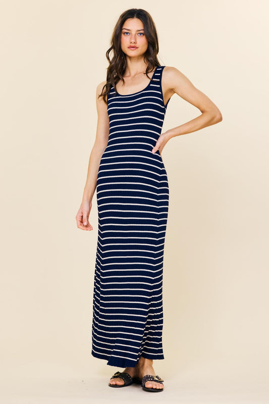Navy Zebra Dress