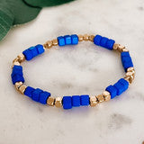 Cube Seed Bead Bracelet