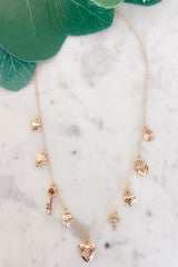 Rhinestone Charm Necklace