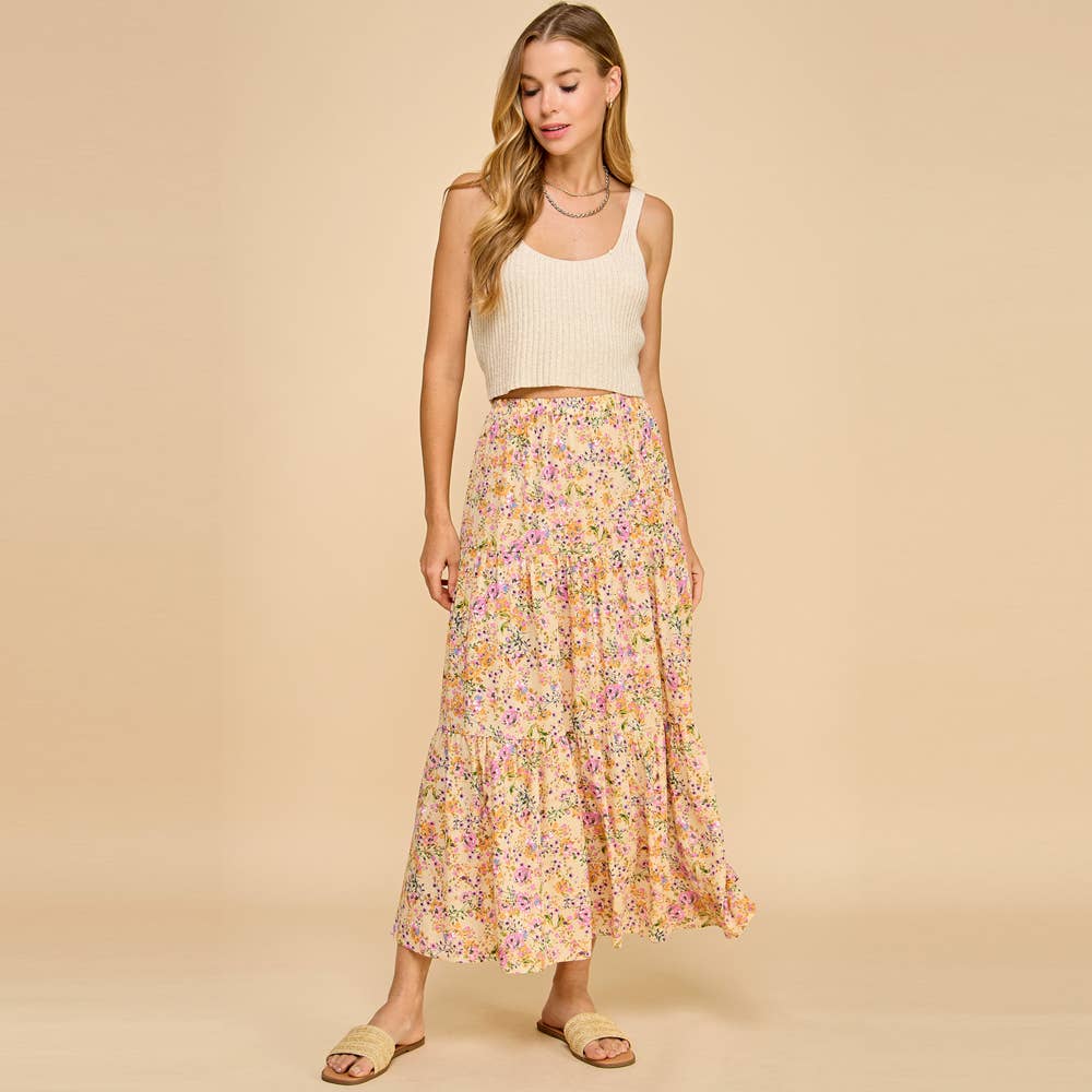 Flirty & Floral Maxi Skirt