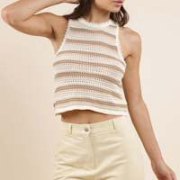 Tisha Striped Sweater Tank