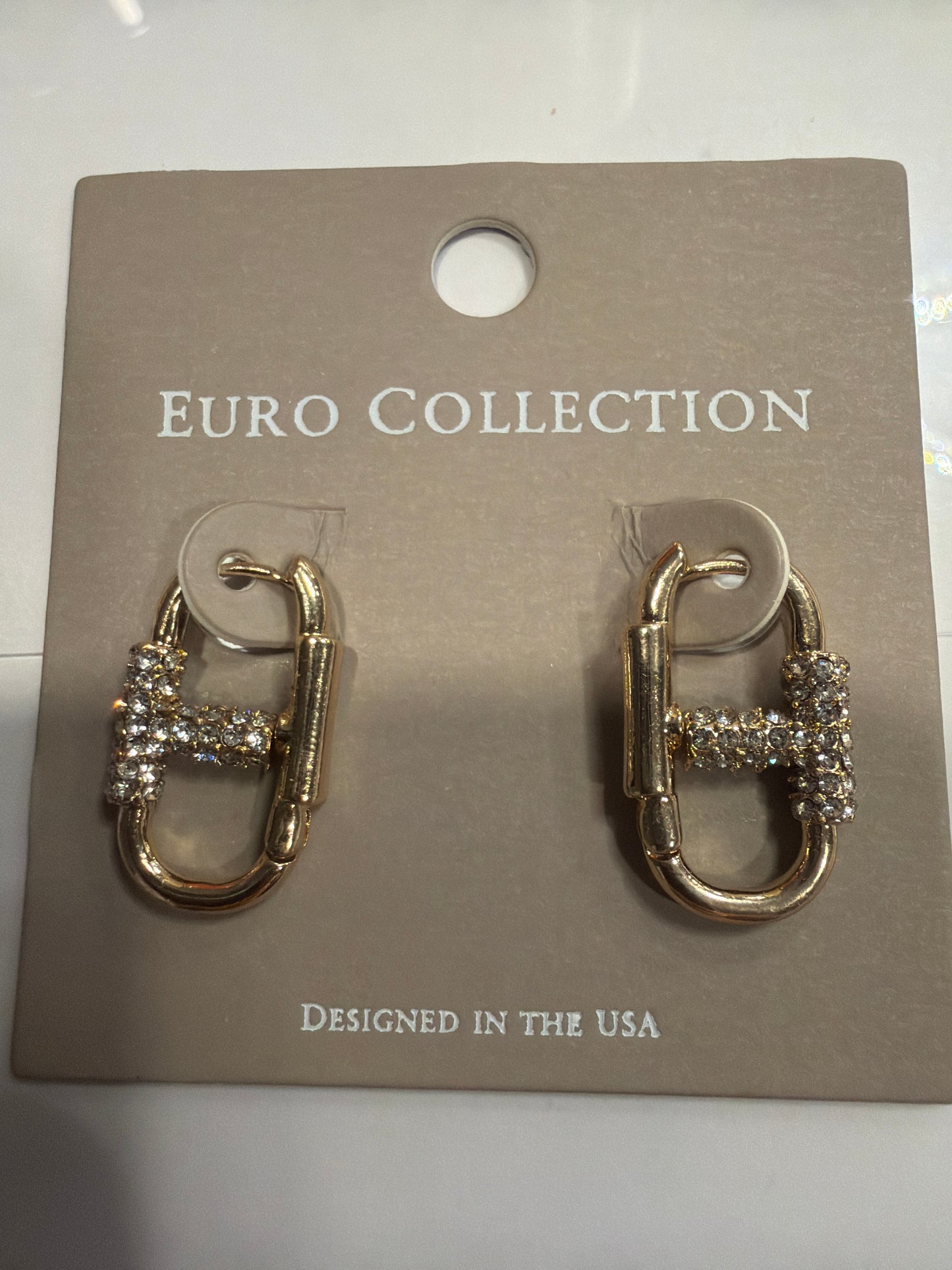 Pave Huggie Hoop Earrings