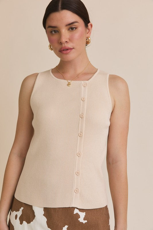 Barb Button Up Top