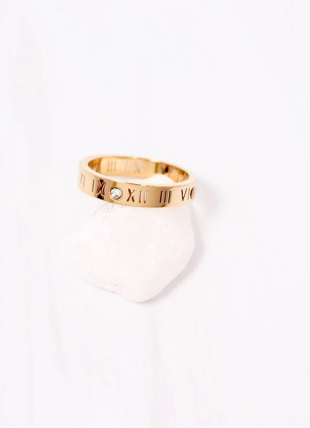 Murph Roman Numeral Ring GOLD