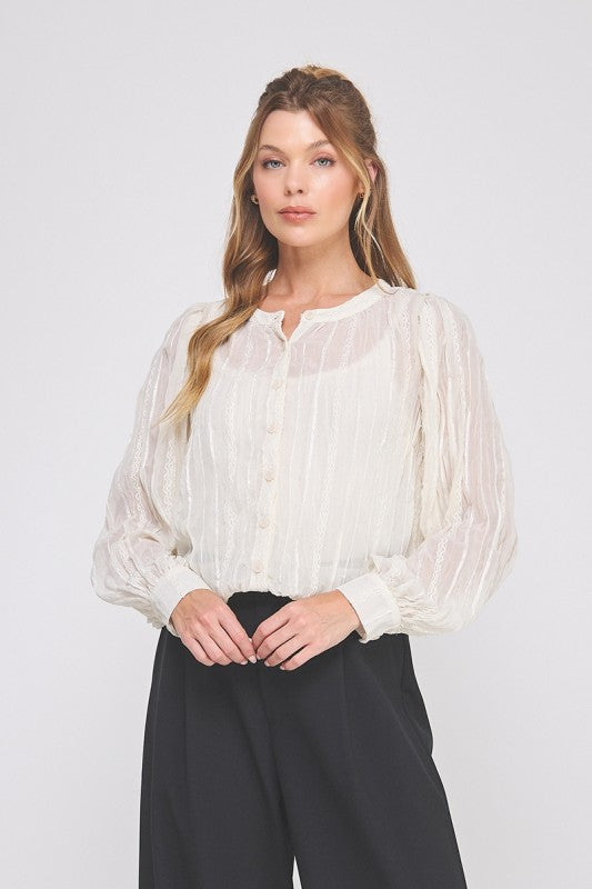 Ebony Embroidered Blouse