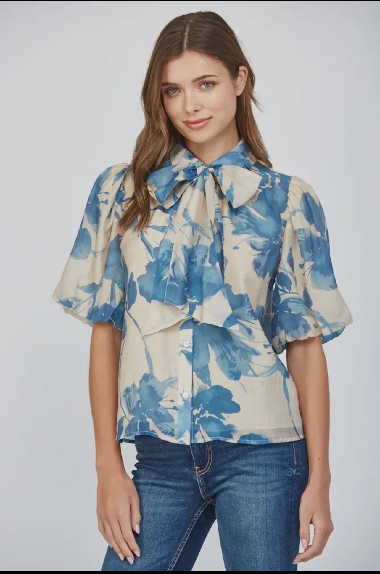 Ana Lantern Sleeve Top