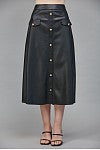 Gia HW Faux Leather Skirt