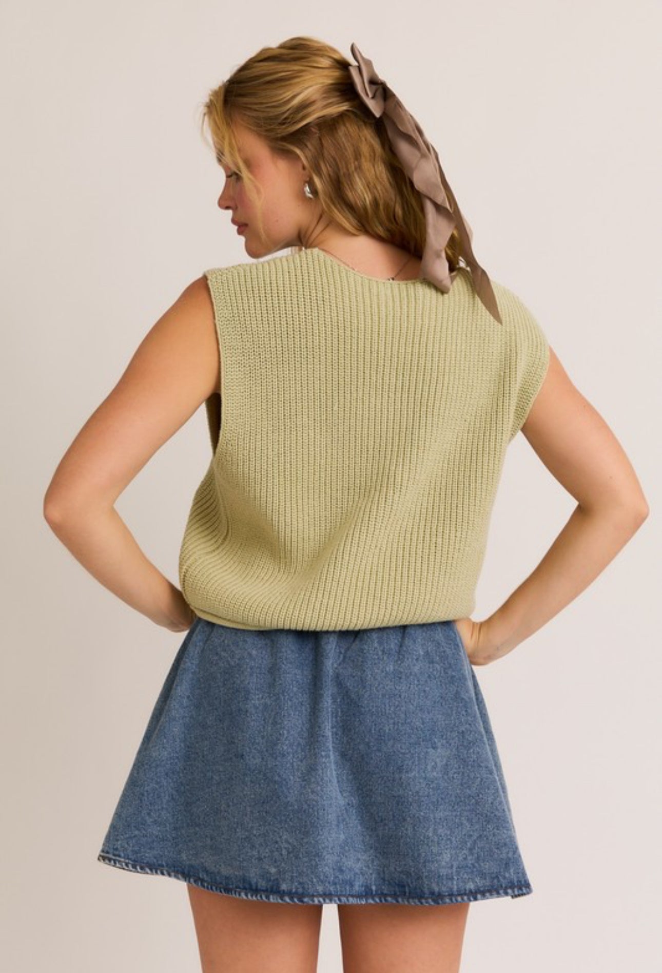 Sage Sweater Vest