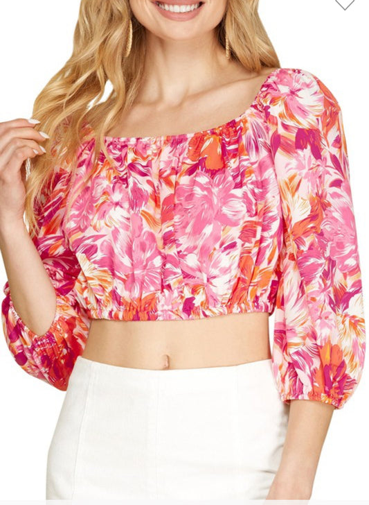 Faith Floral Print Top