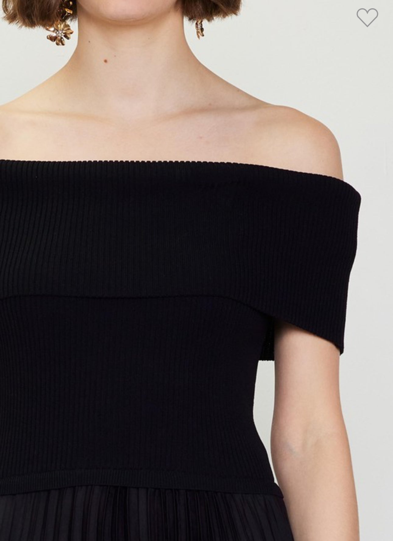 Onyx Off The Shoulder Dress