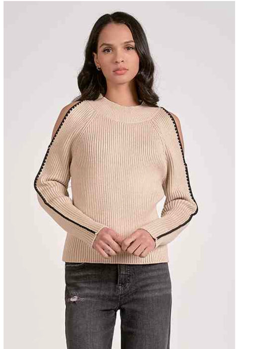 Fun and Flirty Cold Shoulder Sweater